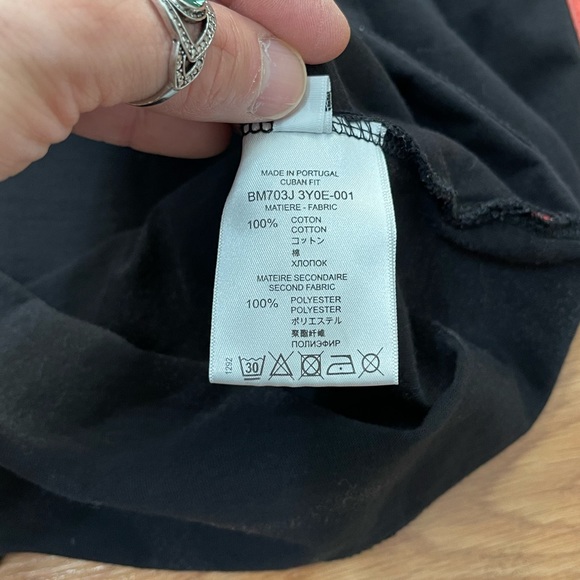 EUC Men’s Size X-Large Givenchy Star Print Graphic Cotton Tee Black/Multicolored - Picture 9 of 11